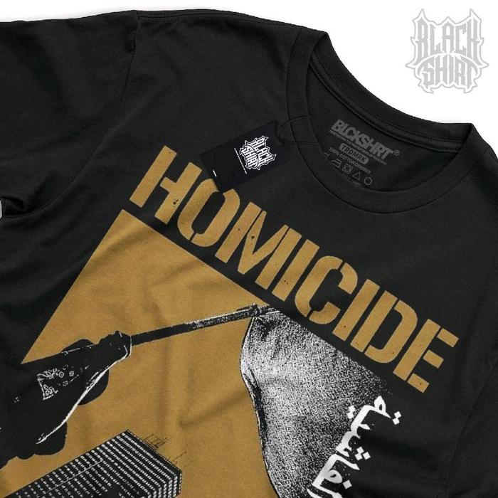 [COD] Kaos musik band Homicide part 6 Refuse resist organize Merchandise Unofficial Katun combed 24s