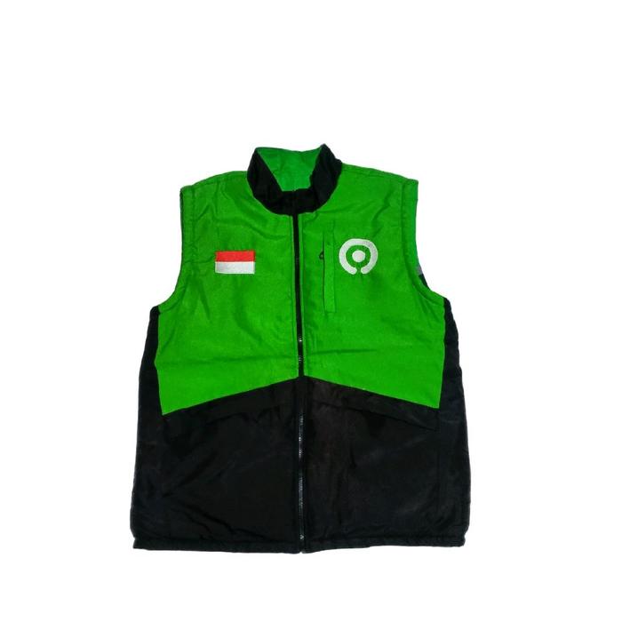 Rompi Vest Bolak Balik Ojol Duo Ijo Pria Wanita Unisex Second