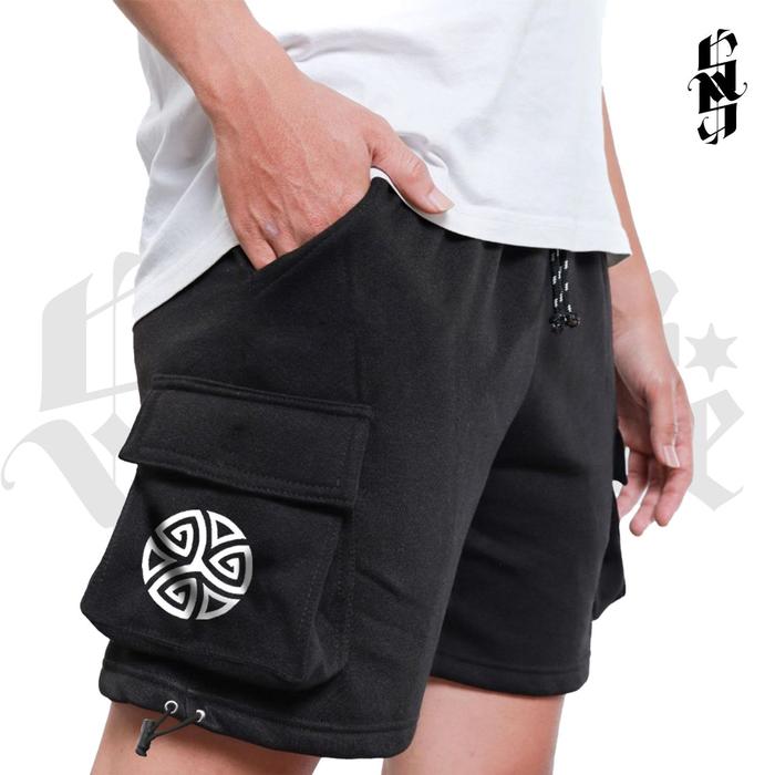 Synthesis Expertise Celana Cargo Pendek GROVY Cargo Fleece Bahan Lembut Adem Tebal