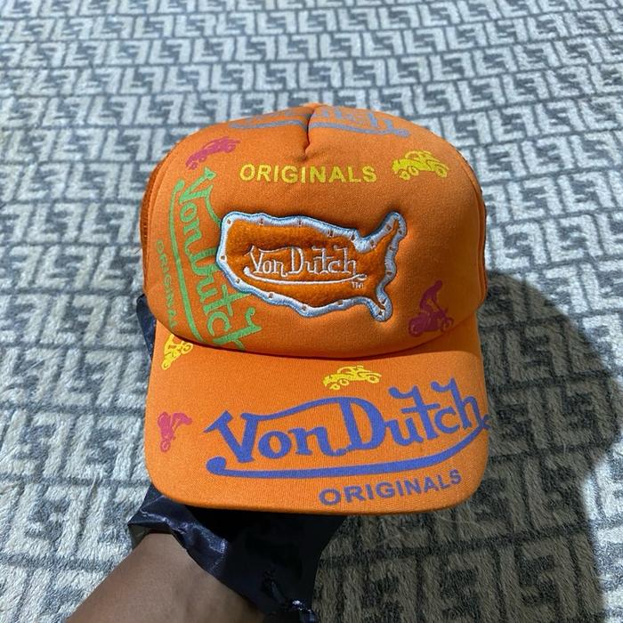 Von Dutch Orange Trucker Cap