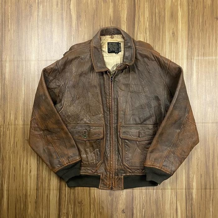 A2 Leather Jacket by Avirex Size fit Medium