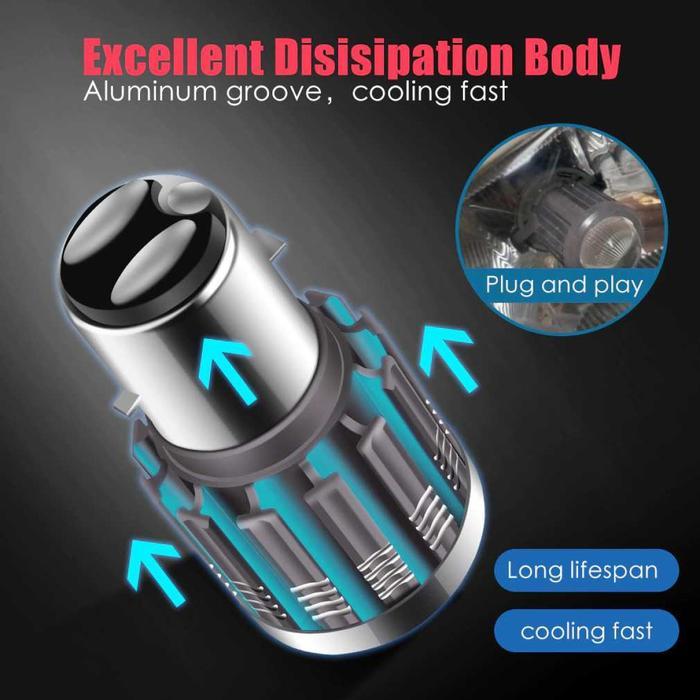 Lampu Motor LED Headlight 10000LM H4 CSP 1 PCS - P15