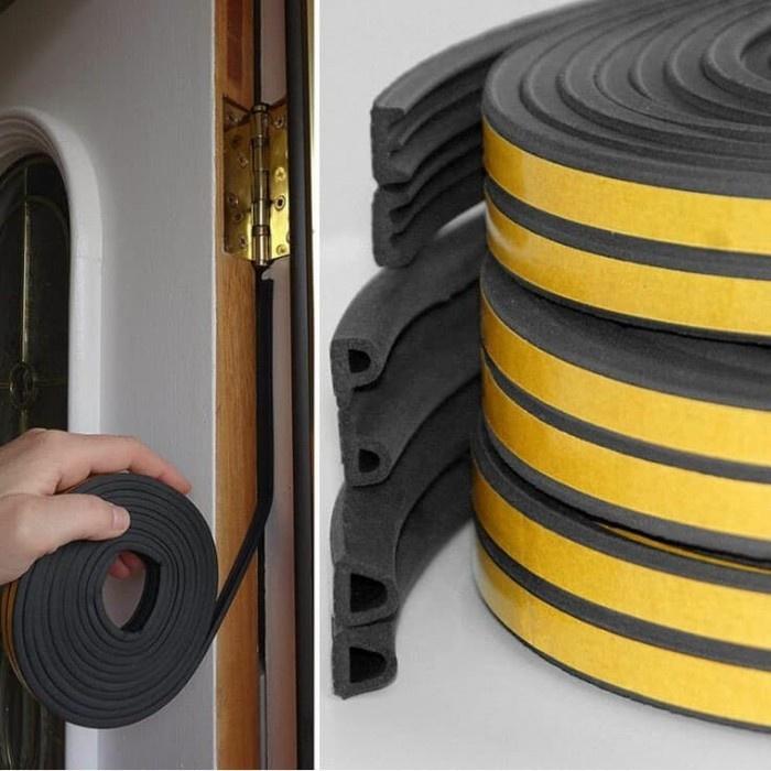 PROMO Door Seal List Peredam Kedap Suara Karet Pintu Kayu Almunium Bisa COD Penahan Benturan Pintu J