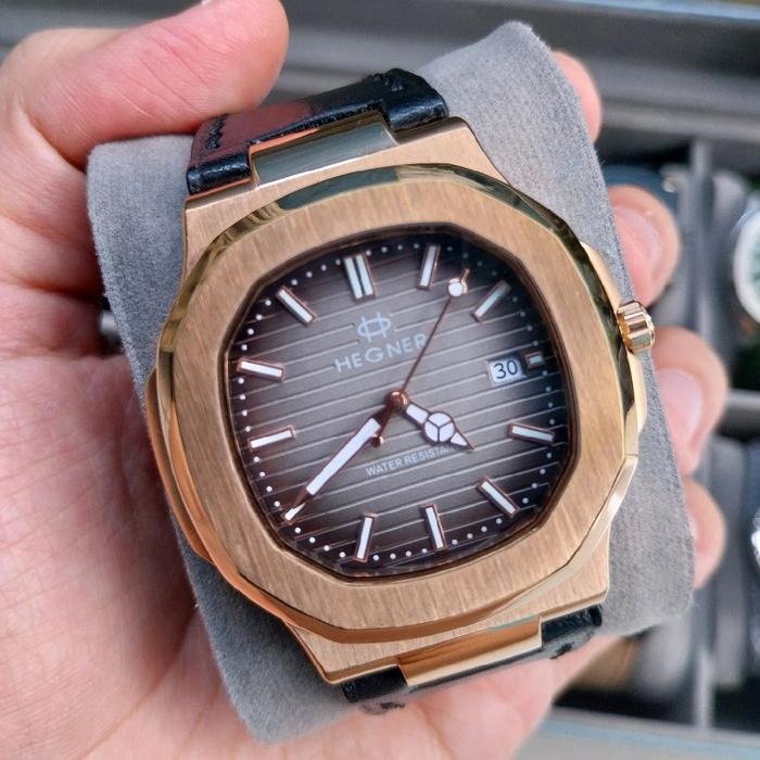 Jam Tangan Hegner Nautilus Homage Rose Gold All Stainless steel