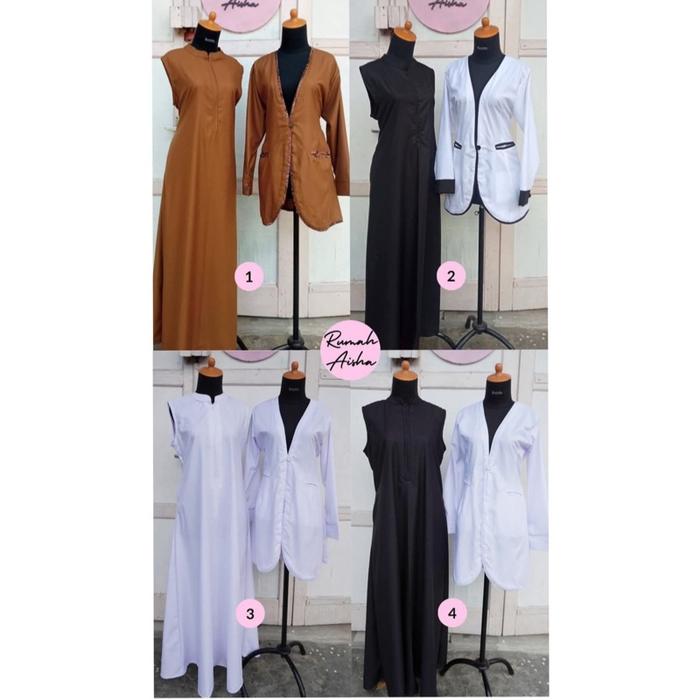 Set Inner Outer Gamis | Rumah Aisha