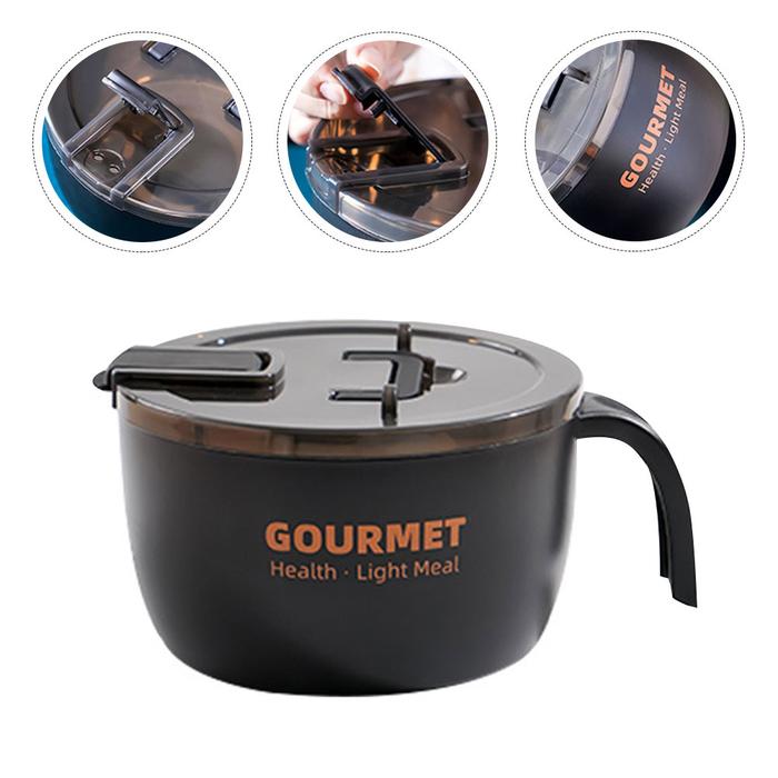 Bowl Bowls Ramen Noodle Stainless Steel Cooker Microwave Insulated
