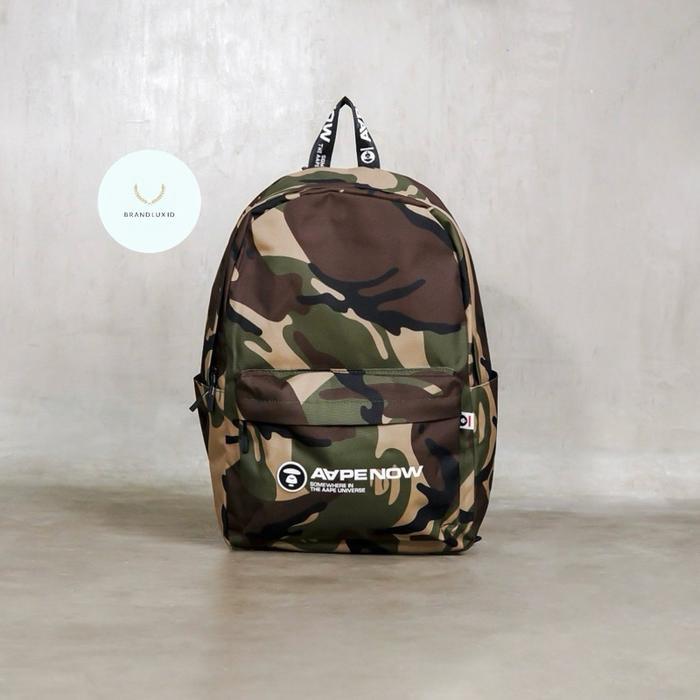 Aape by A Bathing Ape Now Camo Backpack in Green