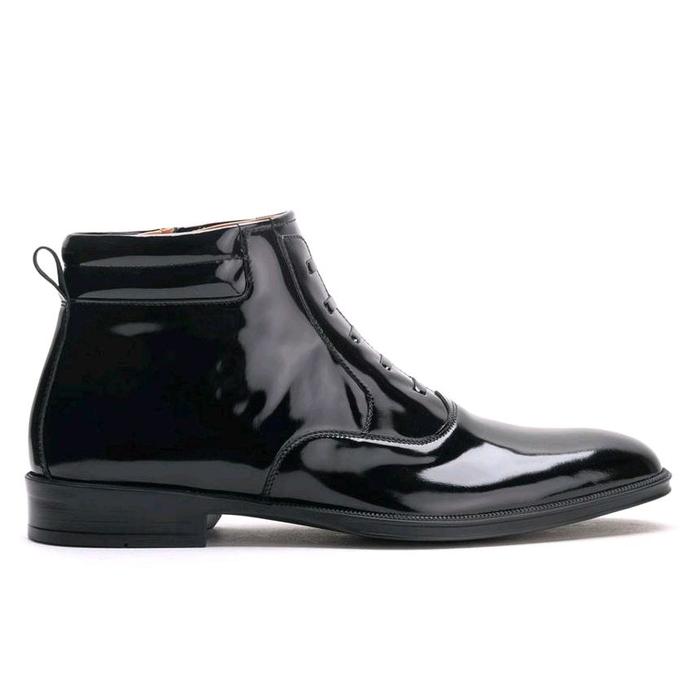 Gerrard Black - Oxford Zip Chukka Boots Sepatu Dinas Harian TNI POLRI PNS DAMKAR AVSEC PDH PDL Weddi