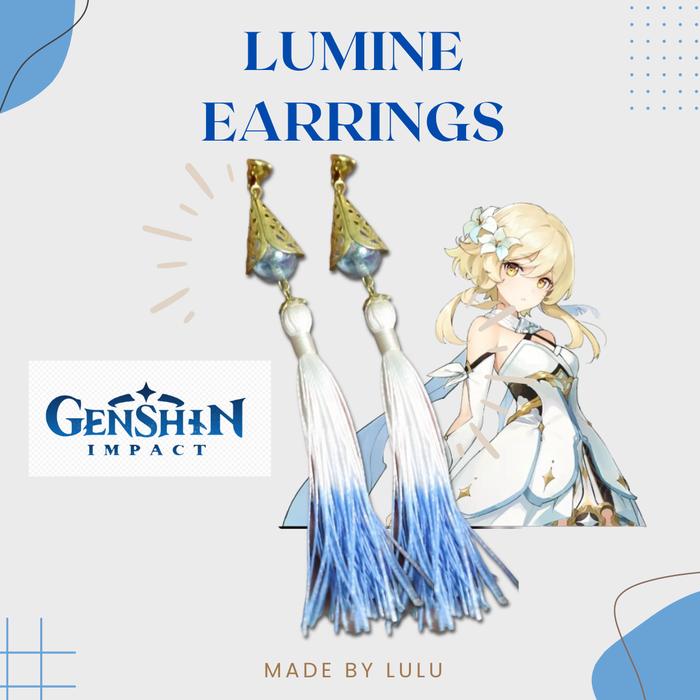 Lumine Genshin Impact Earrings Game Cosplay Love