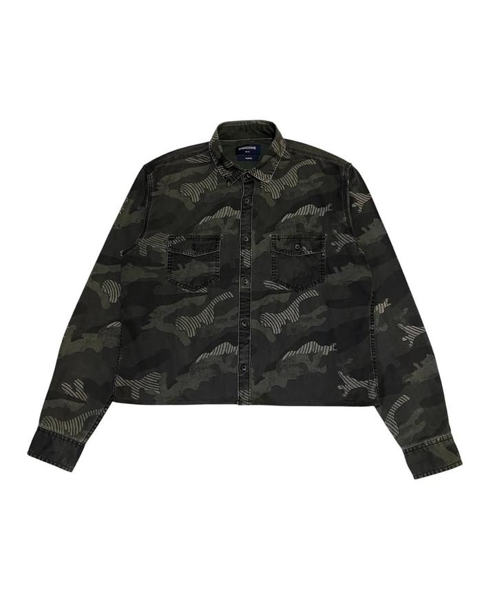 Jaket Manzone Pria Camouflage Army Casual Shirt Outerwear