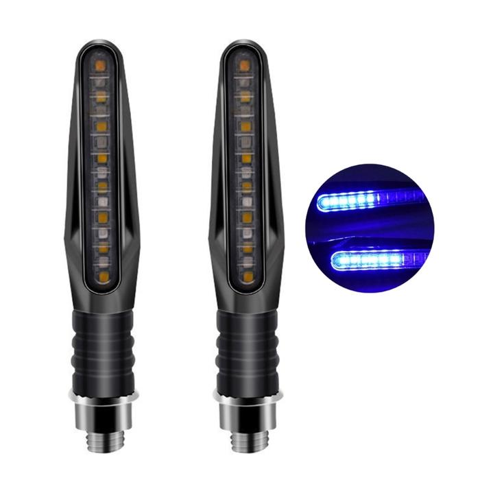 Lampu sein LED sepeda motor, aksesoris reparasi sepeda motor, lampu