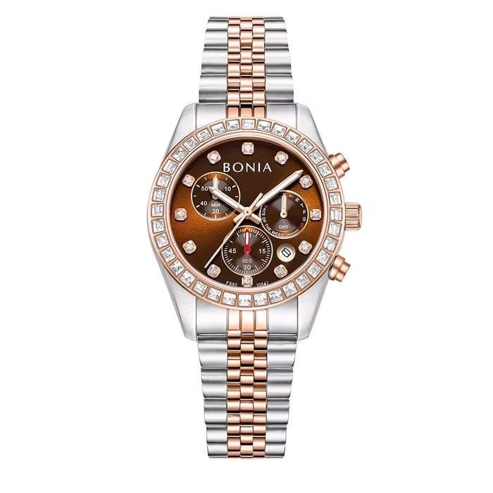 bonia B10842 Jam Tangan Kronograf Wanita