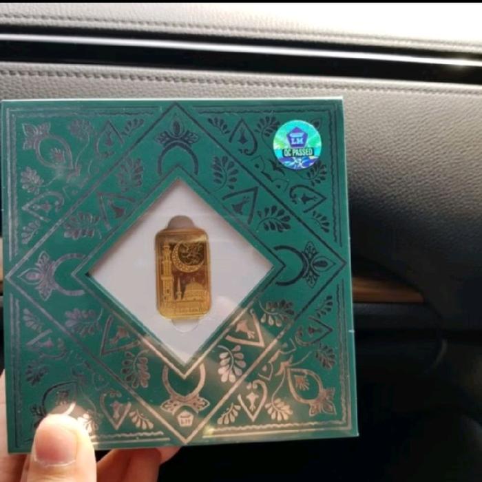 KADO HADIAH ISLAMI EMAS 7 GRAM ASLI ORIGINAL SERTIFIKAT ANTAM UNTUK UMAT MUSLIM ISLAM LOGAM MULIA BE