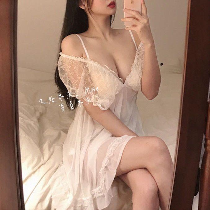 SygQ mYHoney Baju tidur suspender model mesh barat yang seksi terlihat melangsingkan