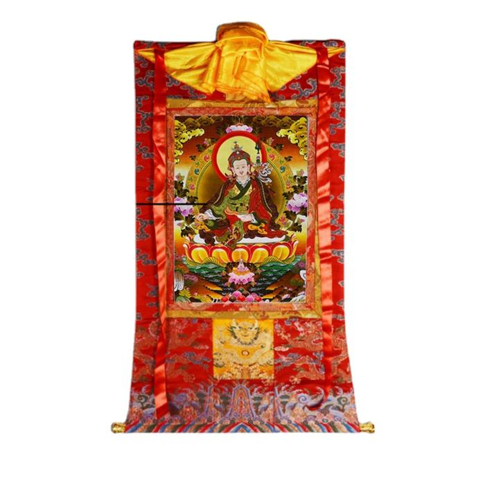 Padmasambhava Buddha Statue Thangka Hanging Painting Tibetan