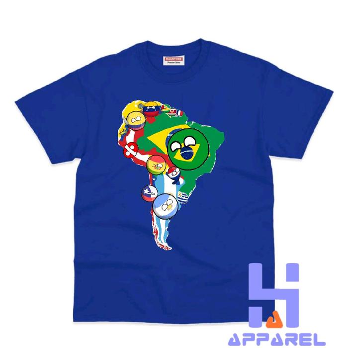 BAJU ANAK KAOS ANAK COUNTRY BALL MAPS HUMAN COUNTRY