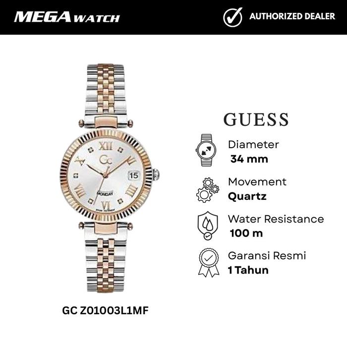 Jam Tangan GUESS COLLECTION Wanita Original GC Z01003L1MF