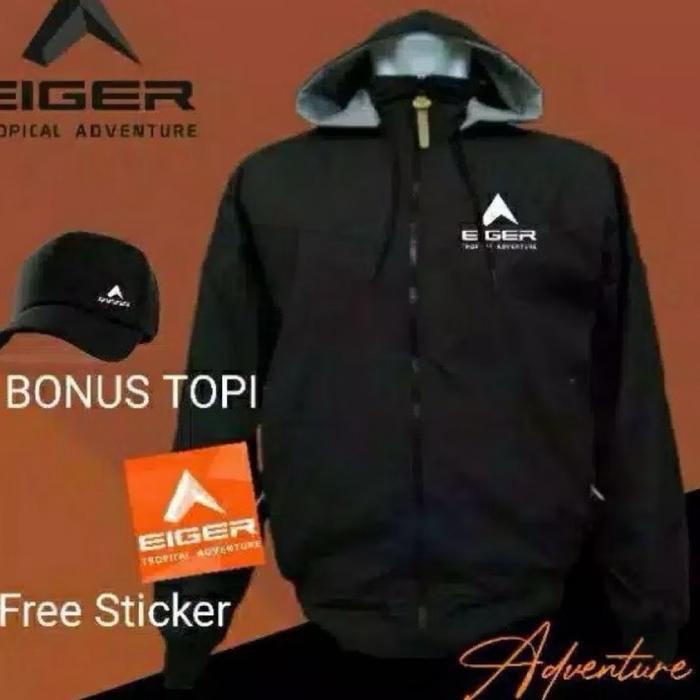 Jaket Parasut Gunung Eiger - Bonus Topi