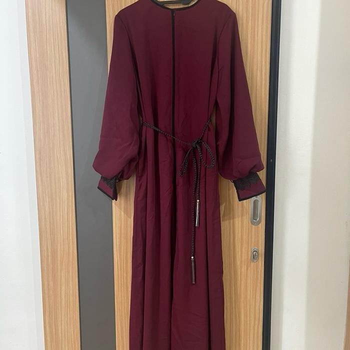 Gamis merah maroon, LUDE size XL