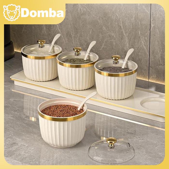 (3in1/4in1)wadah Bumbu Dapur/tempat Bumbu Set/tempat Bumbu Estetik/wadah Bumbu/wadah Bumbu Dapur 1 S