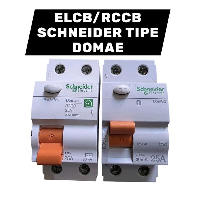 ELCB/RCCB Tipe Domae 25A 30mA untuk Keamanan Listrik Rumah