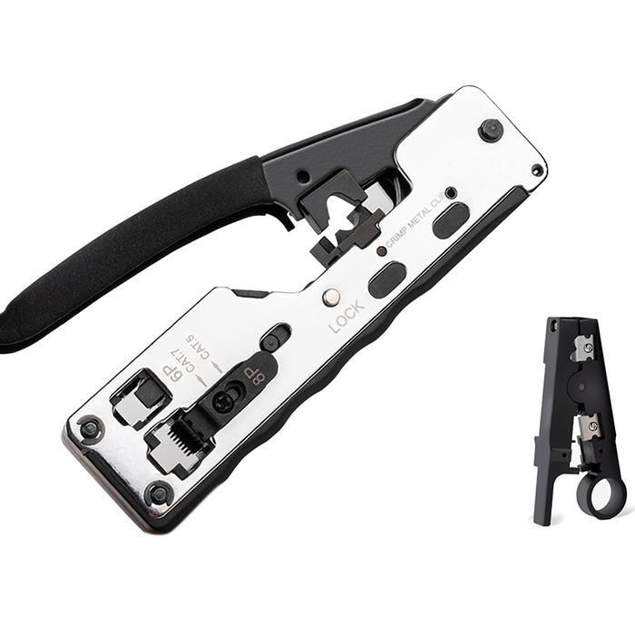 Combo Network Rj45 Tool Telecom Crimping Crimper For Rj45 Cat7 Cat6A