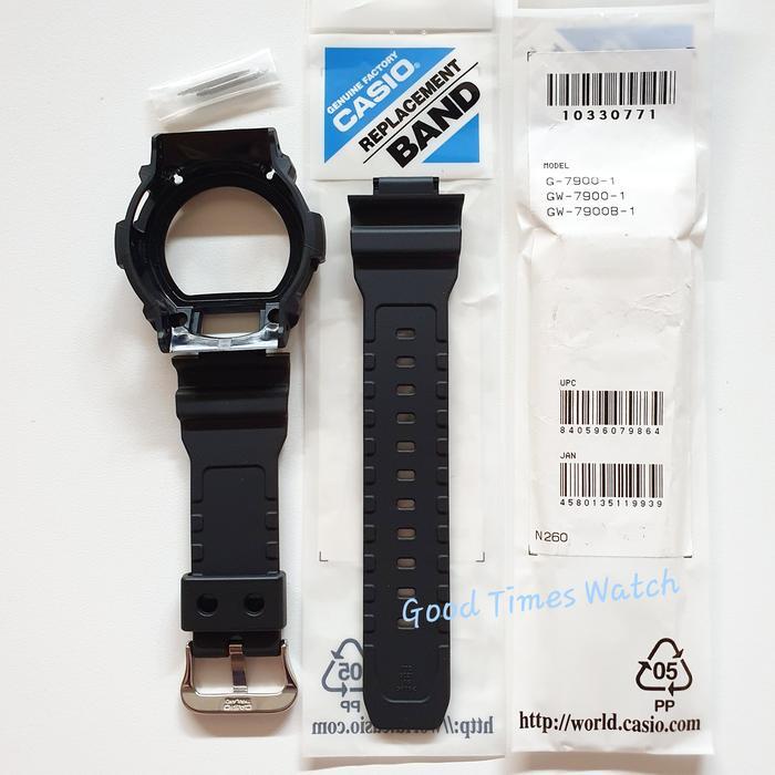 STOK TERBATAS !!!! PAKET BEZEL STRAP G-SHOCK GW-7900B-1 GW 7900B GW 7900 G 7900 CASIO ORIGINAL TERJA