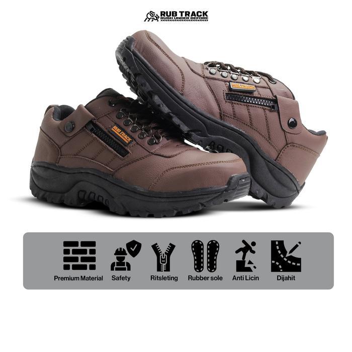 Ada SEPATU SAFETY PRIA KULIT ASLI LOW BOOTS TRACKING SAFETY SHOES UJUNG BESI RUBICON TIREX RESLETING