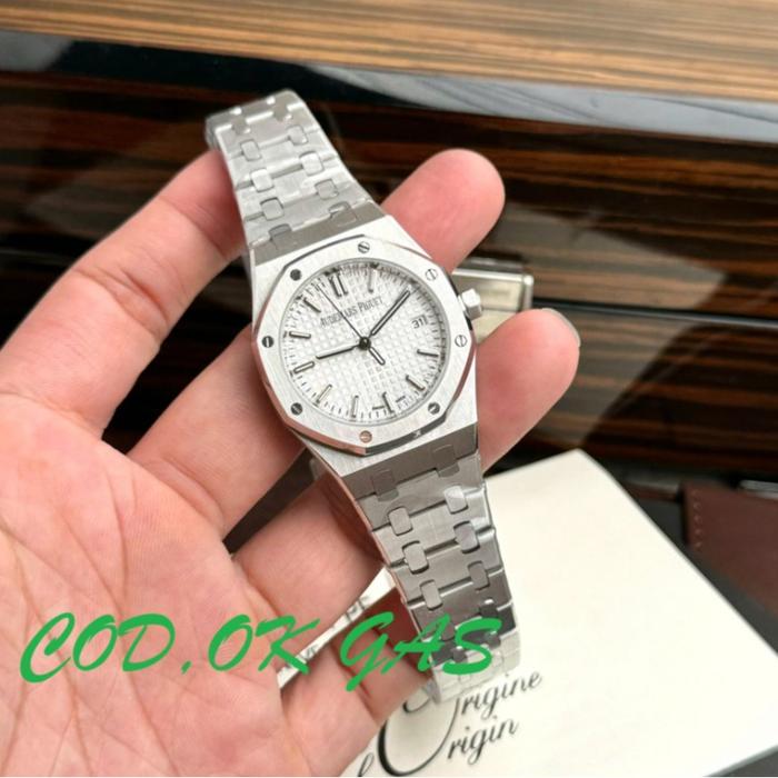 JAM TANGAN AP WANITA SWISS AudemarsPiguet Watch White Dial Automatic 34mm