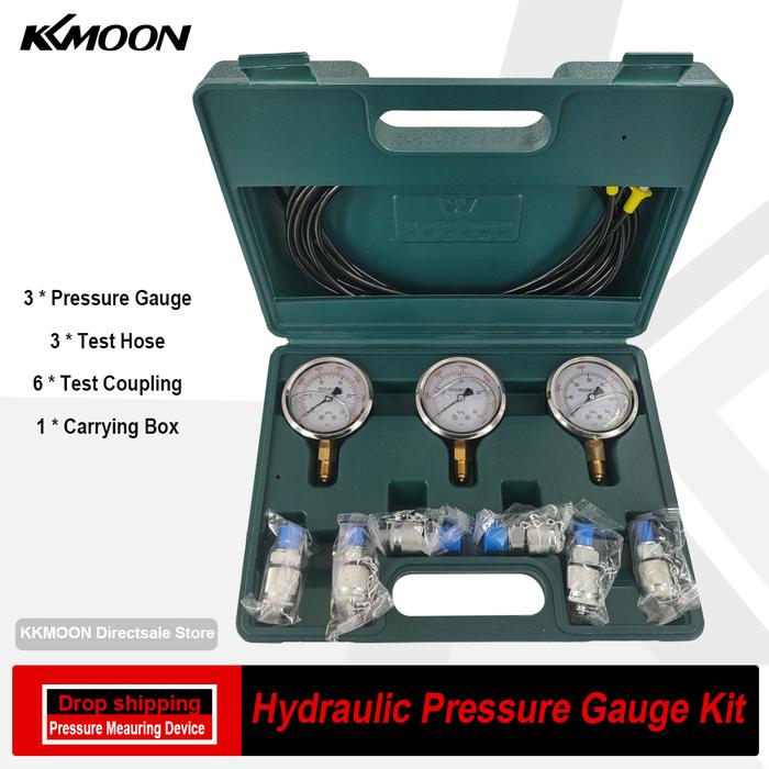 Hydraulic Pressure Gauge Kit Excavator Hydraulic Kit Pressure