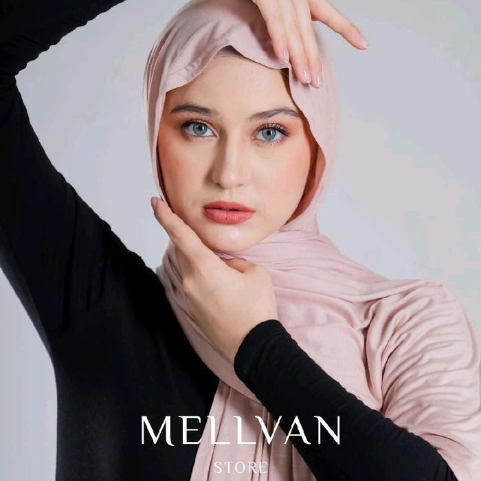Pashmina Kaos meleyot Jersey Premium | Original Qatar Basic Shawl Jilbab Muslim Kerudung Panjang Ray