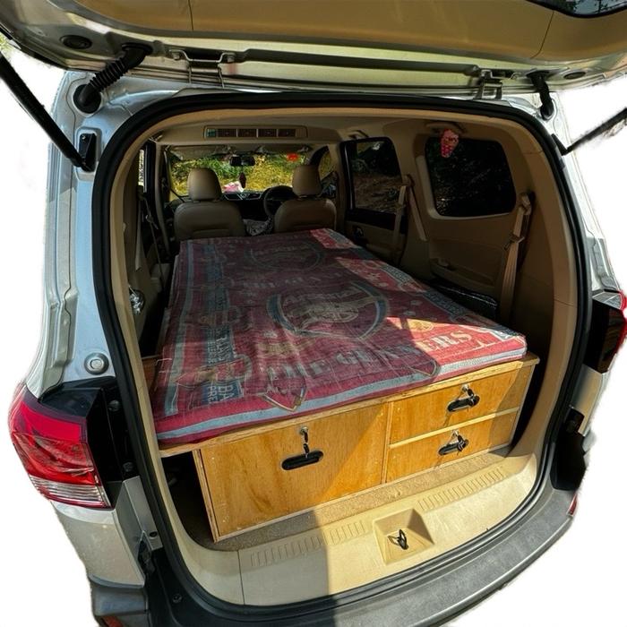 Lemari kayu CAMPER BOX untuk mobil Wuling confero Campervan