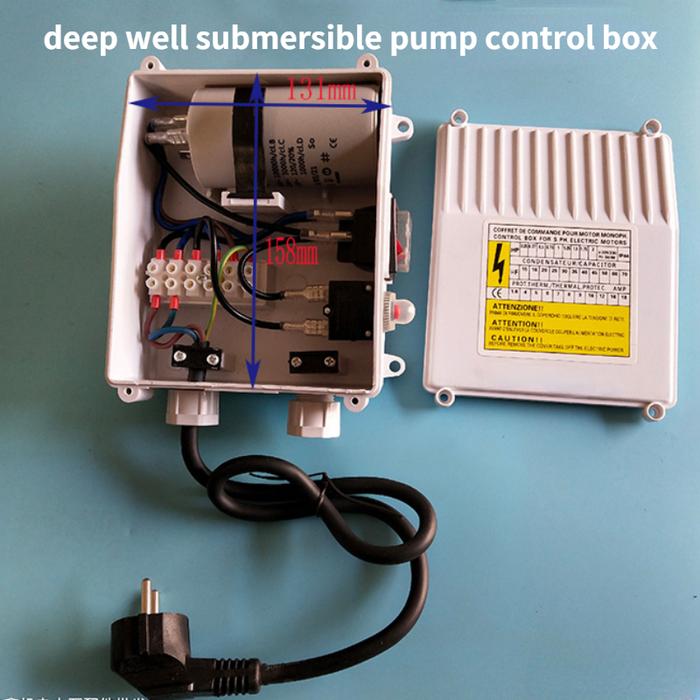 Deep Well Submersible Pump Control Box Water Pump Capacitor