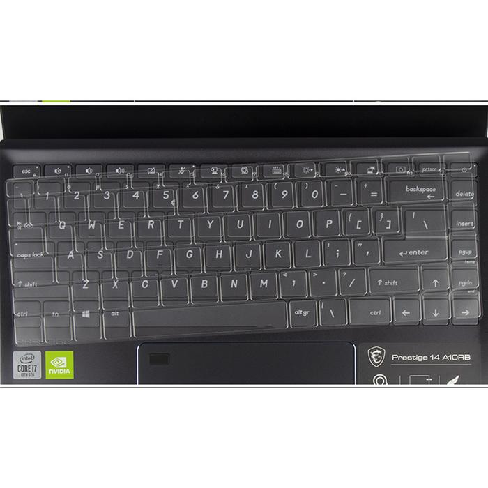 Clear TPU Keyboard Covers for MSI Prestige 14 15 Modern 15 2020