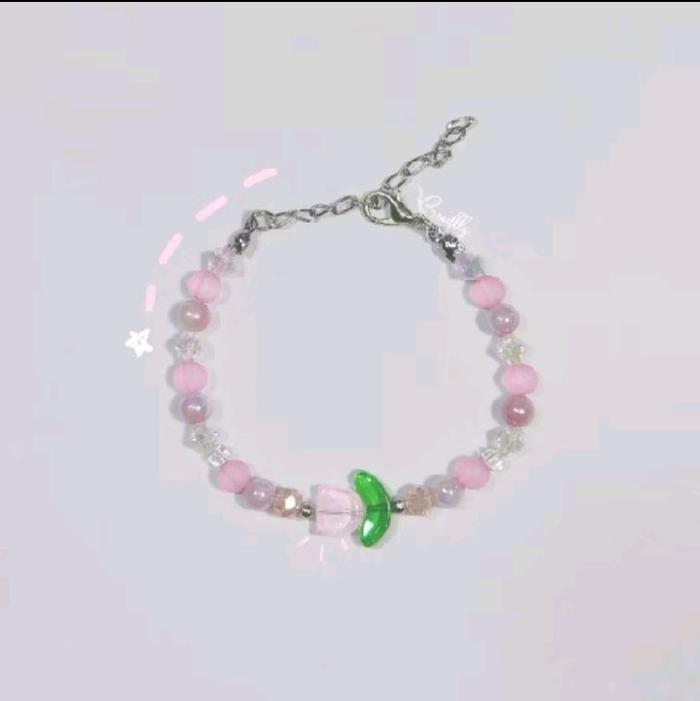 Crystal tulip|| Gelang Aeshetic || tulip beads || gelang tulip ||gelang murah || gelang pink || gela