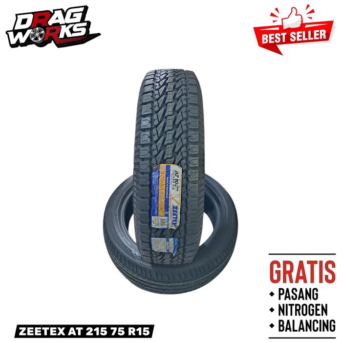 BAN MOBIL SEMI OFFROAD ZEETEX AT 215 75 R15. COCOK UNTUK JIMNY, KATANA, ESCUDO, GRAND VITARA, DLL.