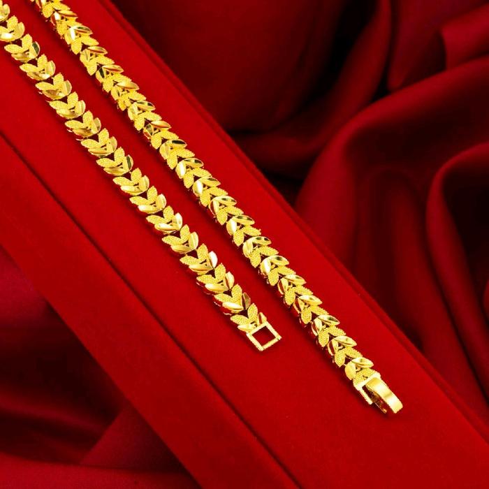 gelang motif daun 1cm (Bangkok)