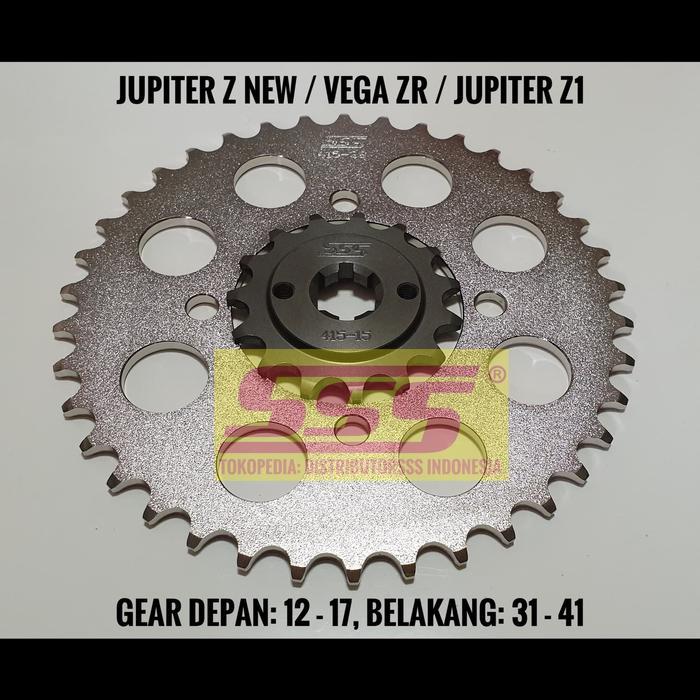 Gearset Girset Sss 415 Baja Jupiter Z New Jupiter Z1 Vega Zr Force Rantai Gold Sss / Regina #Gratiso