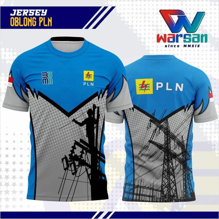 KAOS JERSEY PLN / SERAGAM PLN / BAJU LAPANGAN PLN / KAOS DINAS PLN