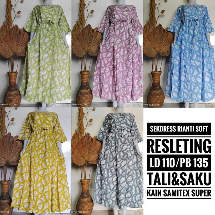 SEKDRES RIANTI SOFT BEST SELLER !!  #SekdresPanjang #SekdressPendek #Terbaru #Jumbo #Kekinian #Viral