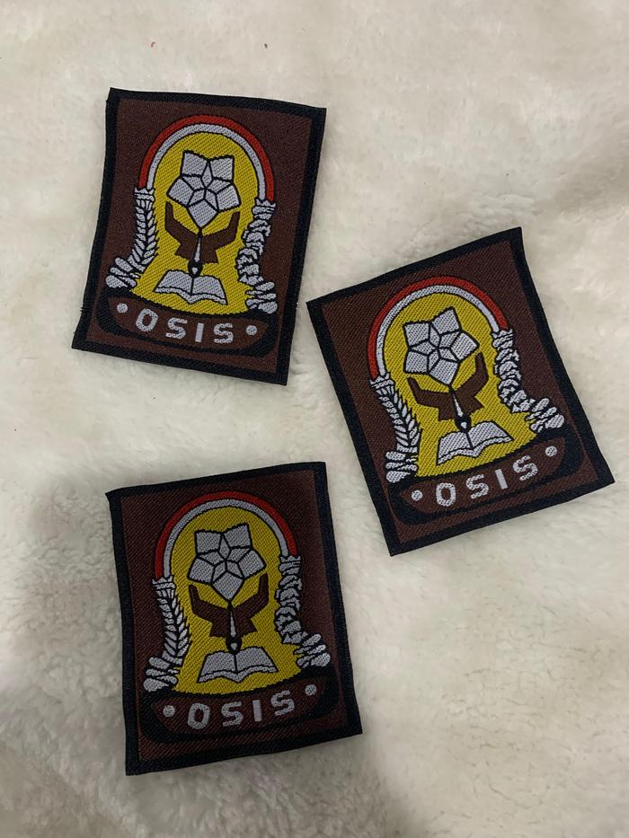 BEDGE BORDIR SABLON DAN WOVEN LOGO OSIS SMP