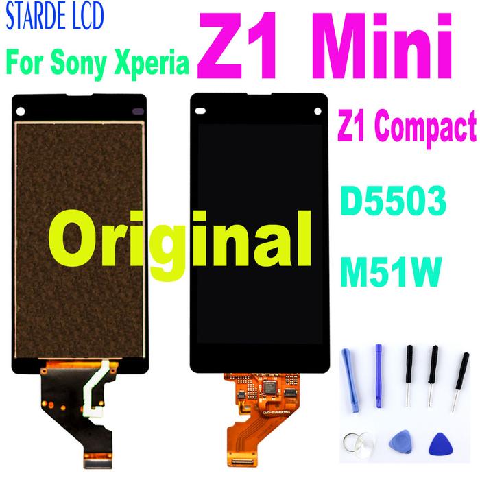100% Original LCD For Sony Xperia Z1 Mini Compact D5503 M51W LCD