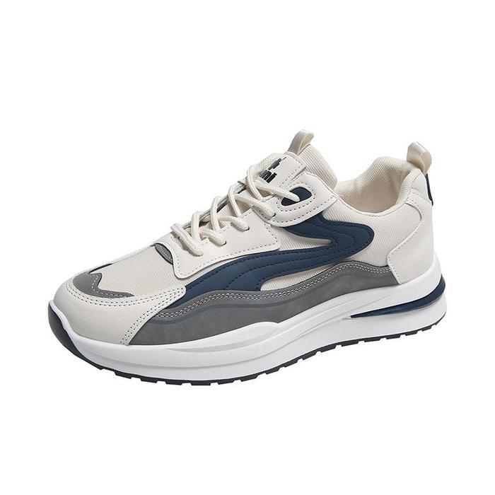 SepatuPriaCani "Free Box" (Size 39 - 45) Sepatu Pria Sneakers Sport Fashion Kasual Import 8117 - BLU