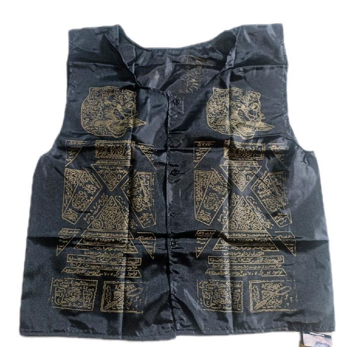 rompi kain ontokusumo rompi kain katun rajah rompi rajah Dewasa Pria Hitam