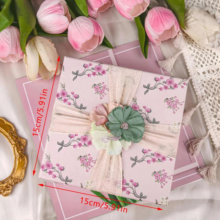Square Flower Gift Box Gift Box Cosmetics Gift Box Birthday Anniversary Valentine's Day Gift Box