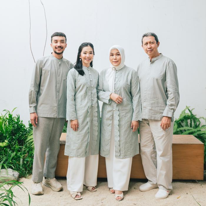 Atala Scarves | Segala Family Set | Hijau Pandan | Sarimbit Keluarga Tunic Dress Koko terlaris