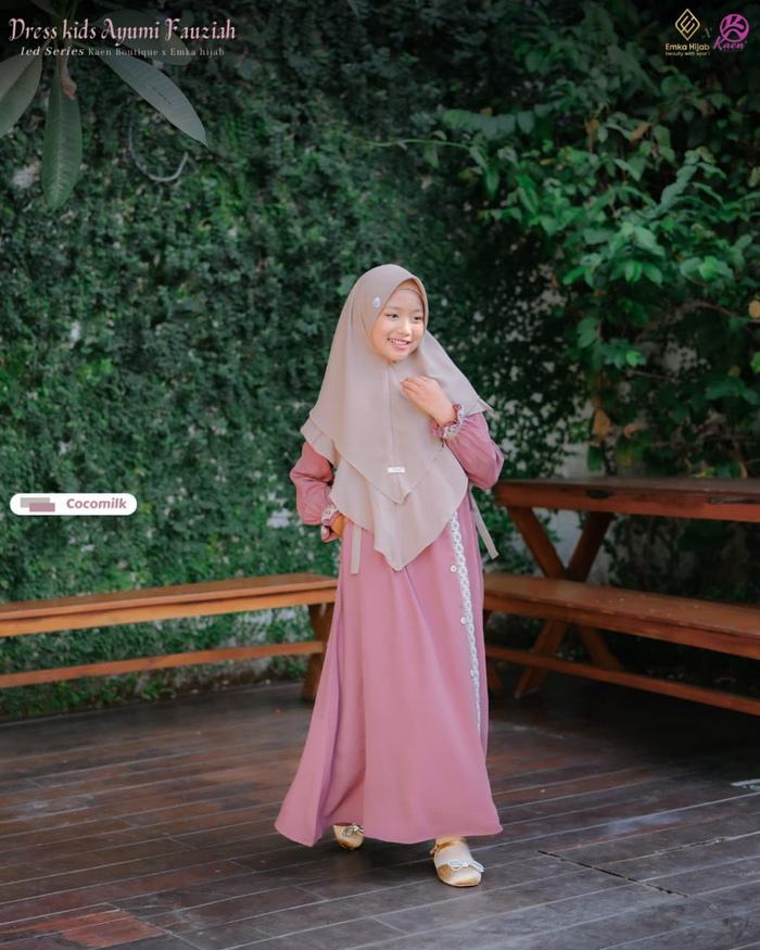DRESS KIDS Ayumi Fauziah Ied Series by Emkahijab x Kaen