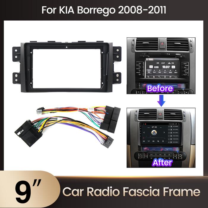 2 Din 9 Inch Car Radio Installation DVD GPS Mp5 Plastic Fascia Panel