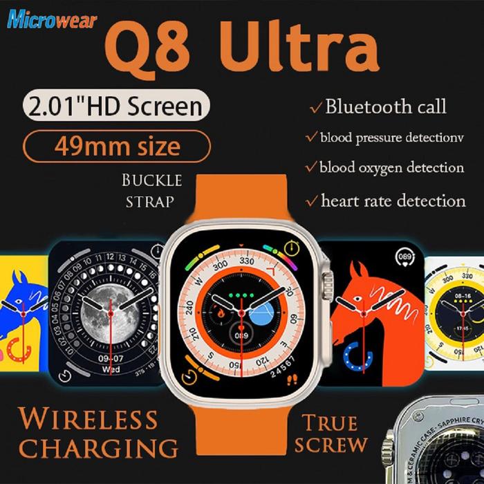 2023 S8 Ultra max Smartwatch For Q8 Ultra Fitness NFC Original 1:1