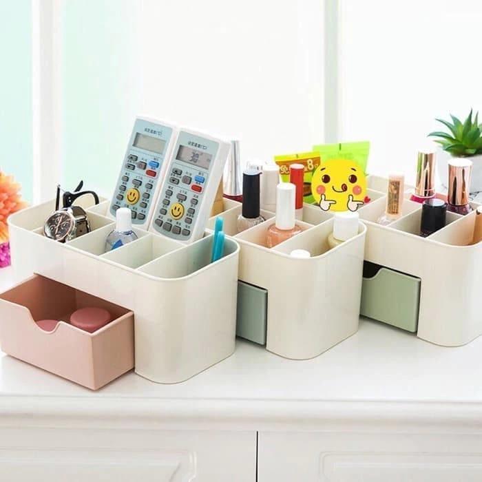 RAK KOSMETIK PLASTIK LACI MINI MULTIFUNGSI